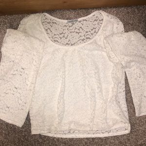 White open neck shirt